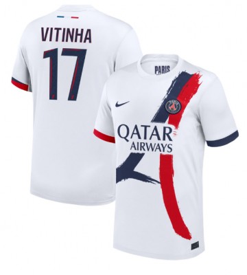 Paris Saint-Germain Vitinha #17 Udebanetrøje 2024-25 Kort ærmer